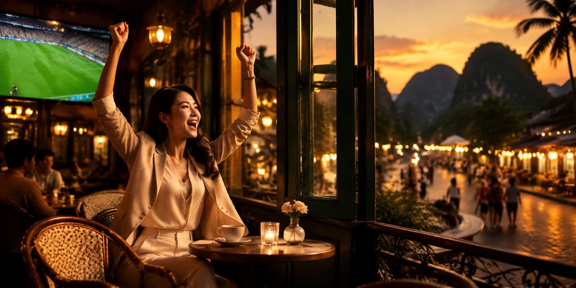 Phong cảnh Ninh Bình thanh bình bên tách cà phê Việt Nam, gợi cảm giác thư giãn khi tìm hiểu thông tin cá cược